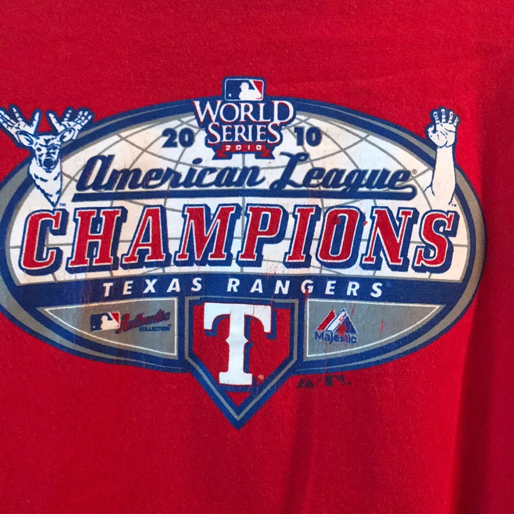 2010 World Series Rangers shirt